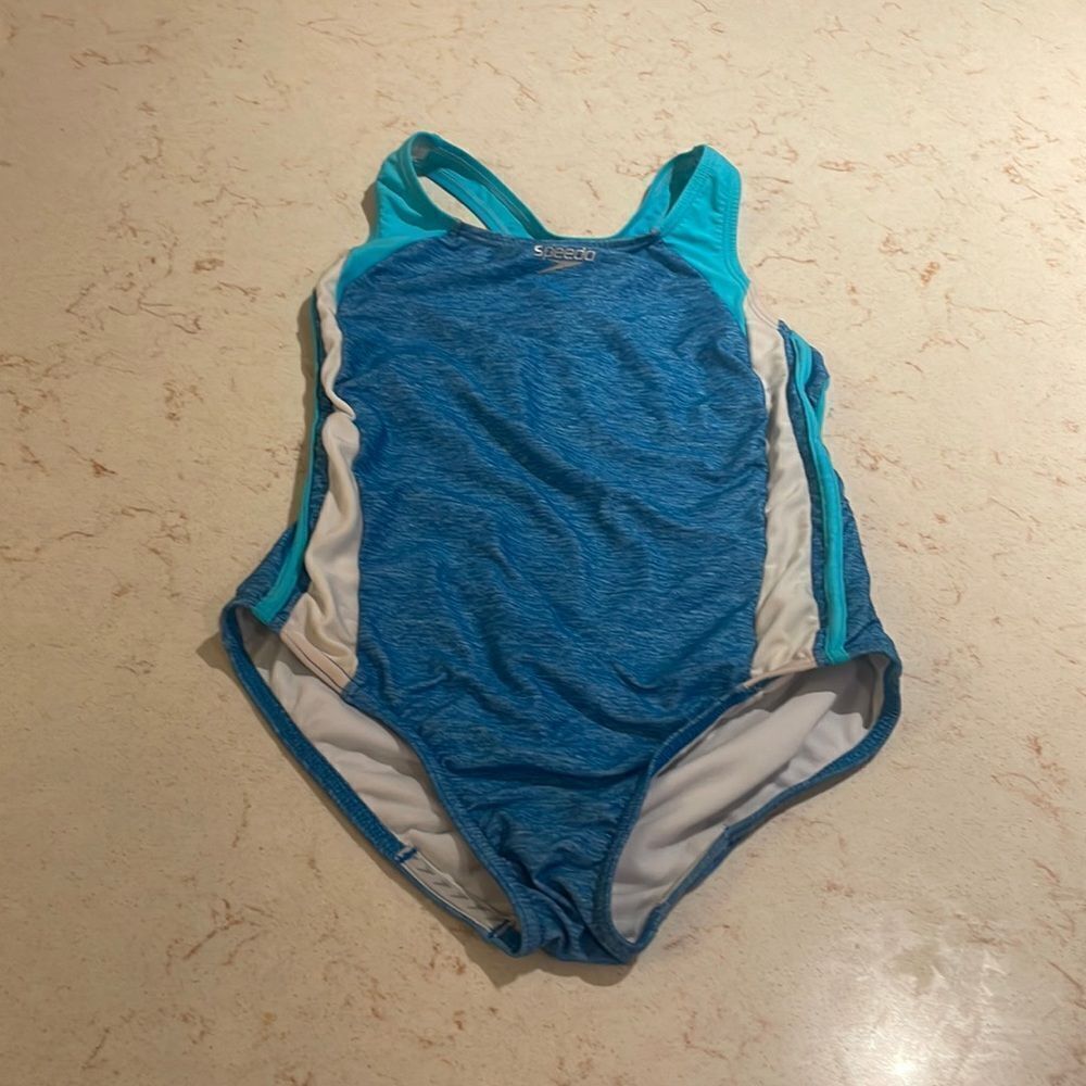 Speedo cutout back swimsuit SZ 12
